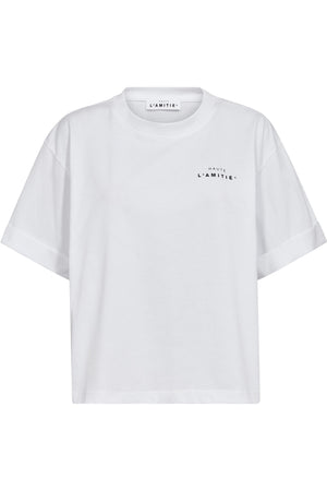 HL Crew Neck Crop Tee Vit - HL10122