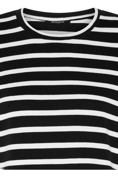 IguanuraBBBasic t-shirt Svart / Creme randig - BBW5058 Thumbnail
