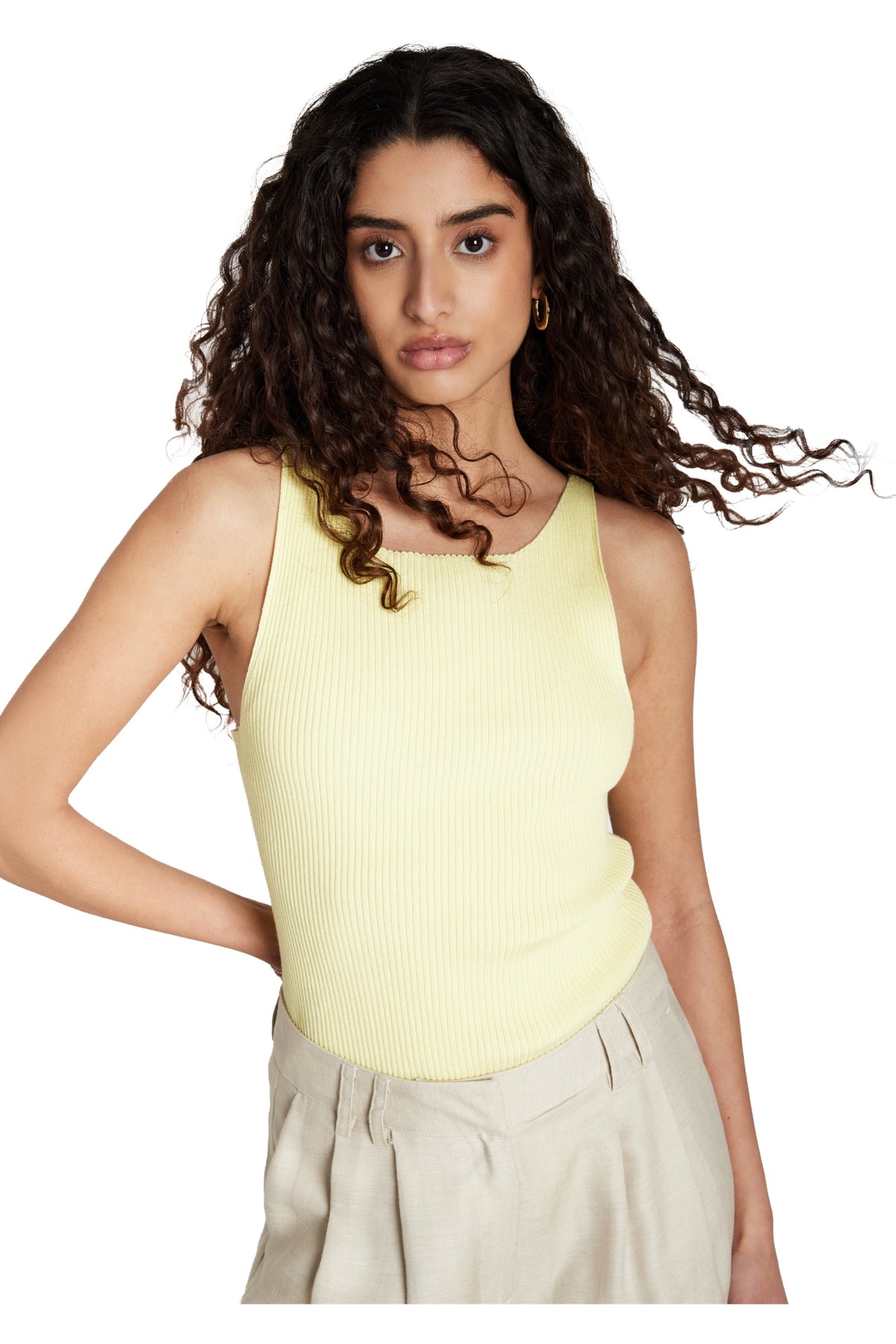AnemoneBBDiti stickad topp LEMON - BBW5018