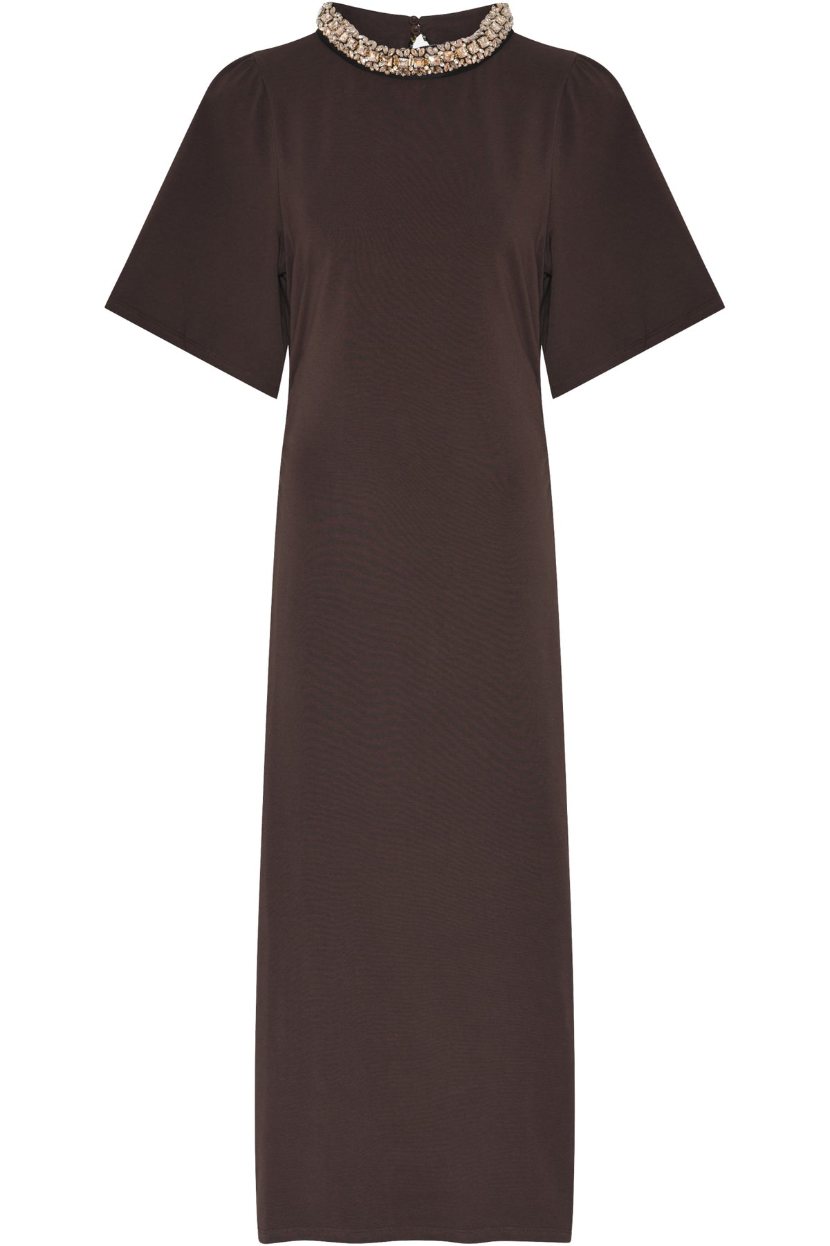 AlnusBBNathala Trim-klänning CHESTNUT - BBW4960