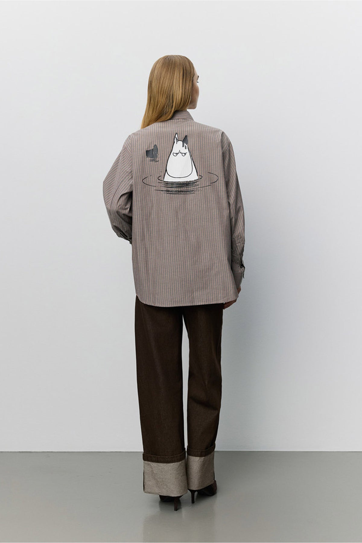 Abbysw Mumin-tröja Brunrandig - S263100