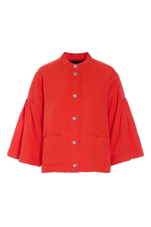 Kumamoto kort jacka Fiery Red - 262-2421-5672