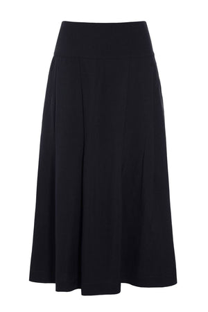 Kumamoto kjol med veck Black - 262-2421-5673