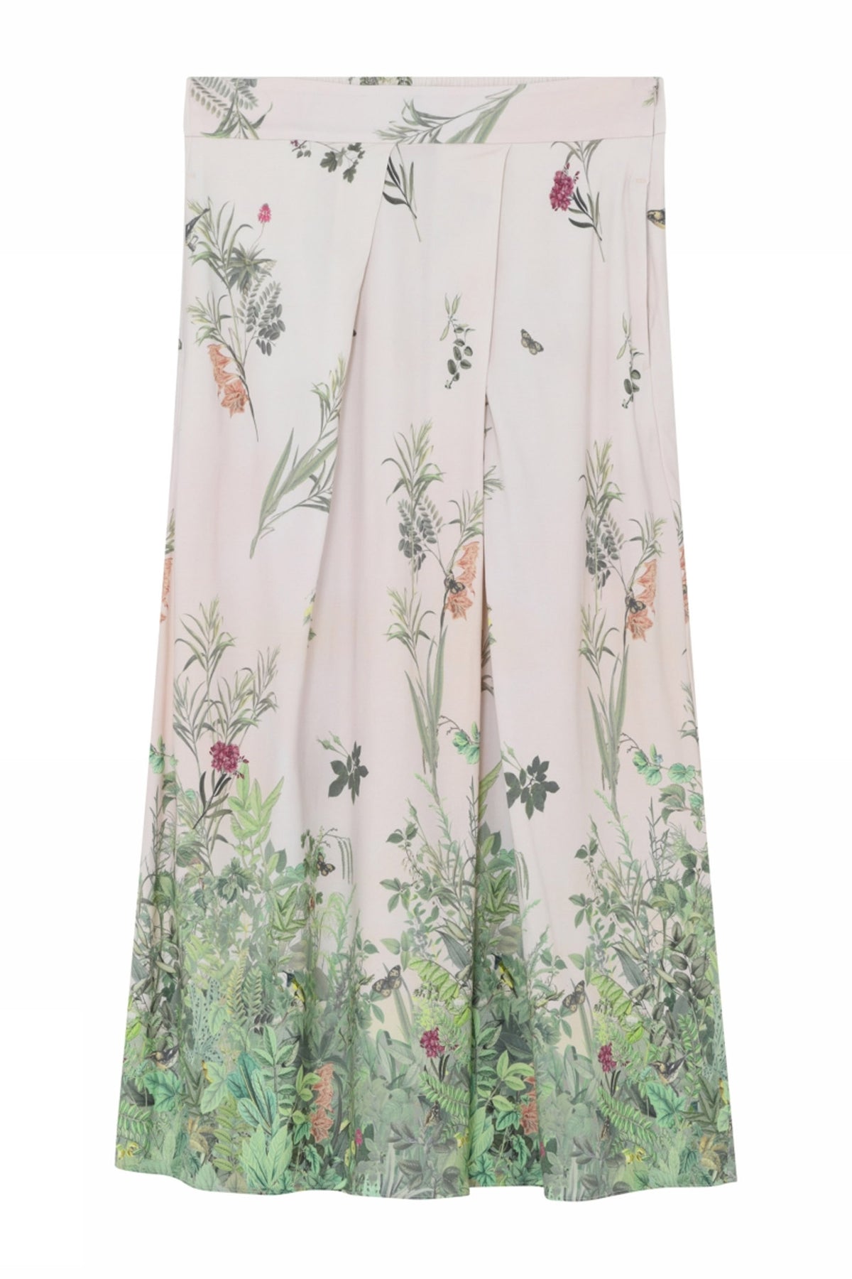 Mabell, midi+ veckad kjol 86410-PastelPink - 60556/7580