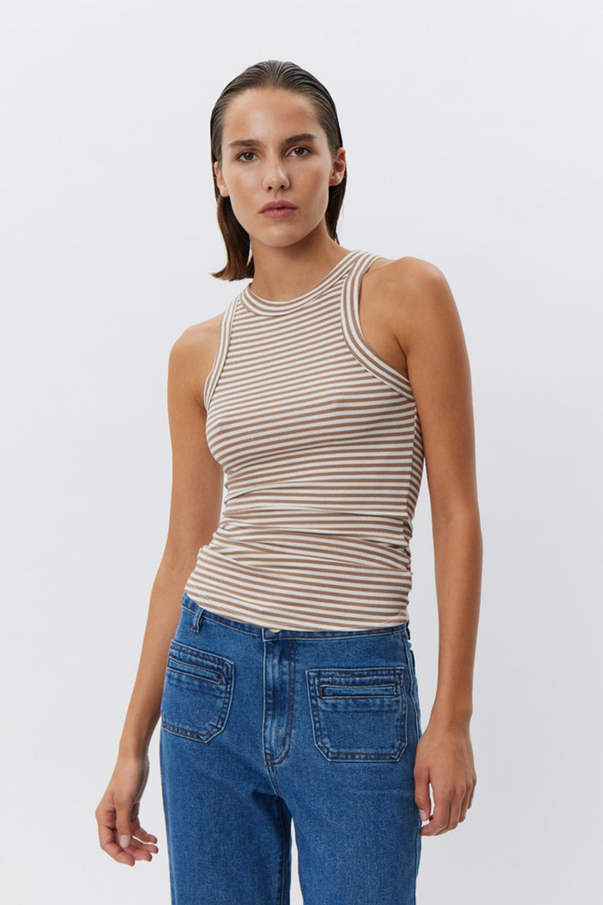 SNOS434 7120 Beige Randig - SNOS434
