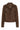 Suede Biker Jacket Chocolate Brown w. Silver acc. - 100066-suede