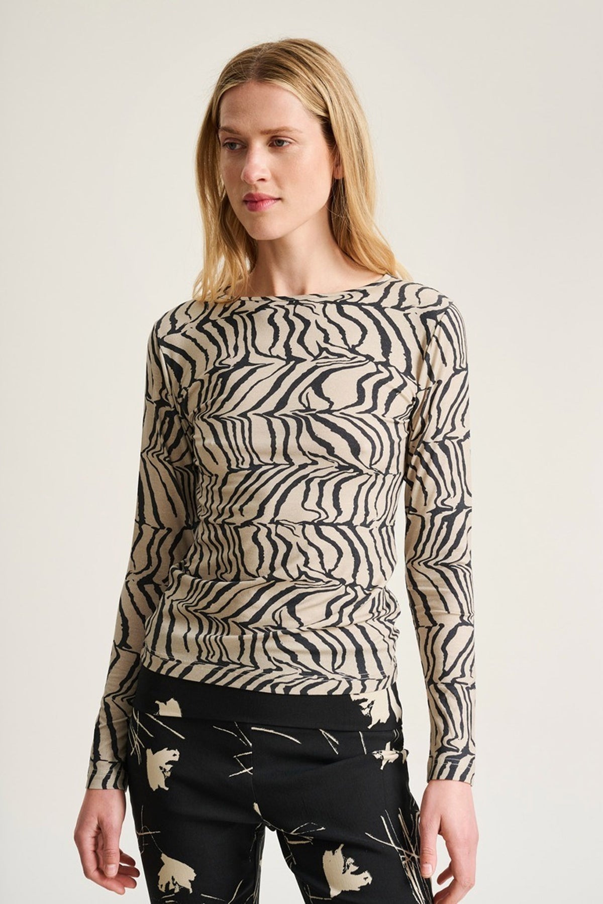 Yakumi blus SHELL STRIPES - 266-4072-4174