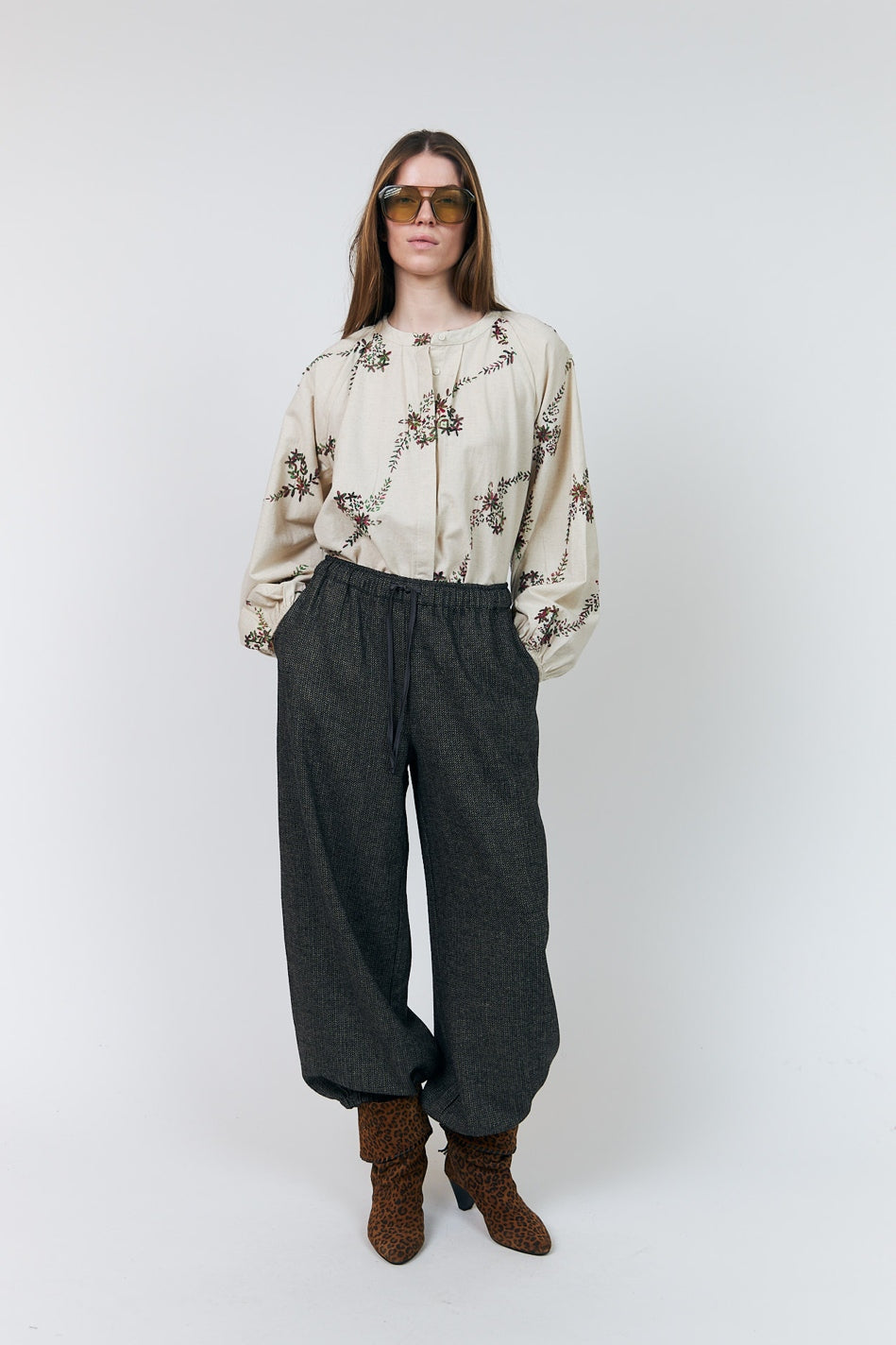 HaileyLL Shirt LS 02 Creme - 26437-1026