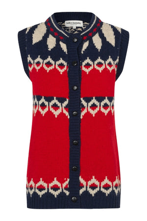 CleoLL Knit Vest SL 30 Red - 26407-5019