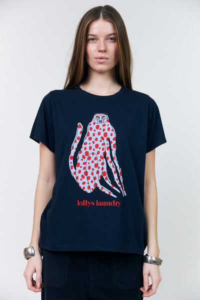 Romall Cat T-shirt MÖRKBLÅ - 26463-1047 Thumbnail