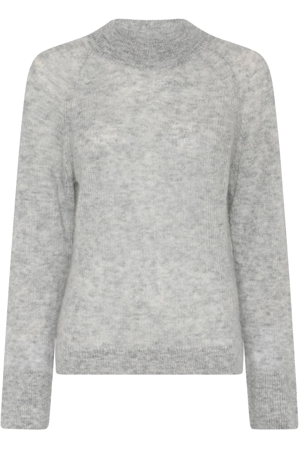 Fluffybbama Knit Ljusgråmelerad - BBW4845