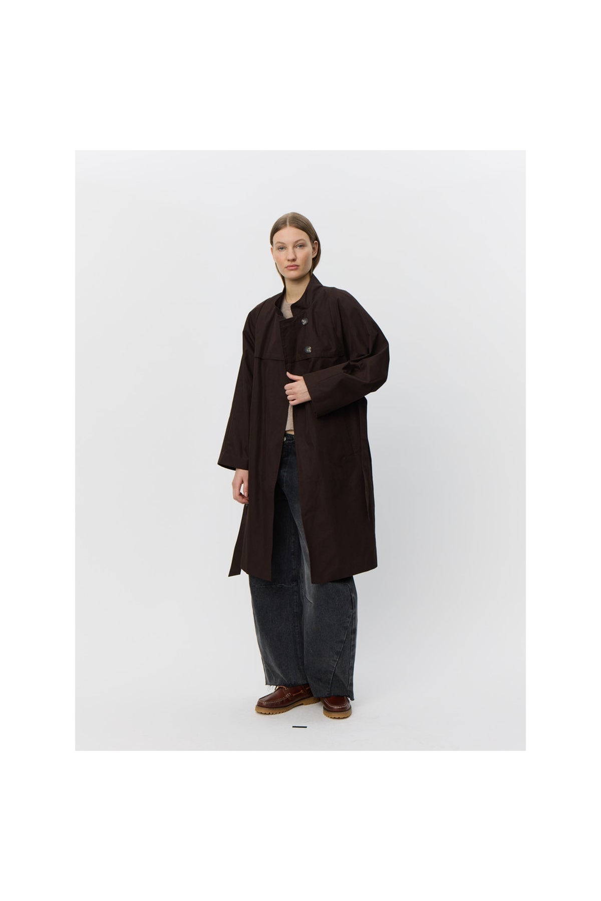 LIZZYSW COAT 7025 Mörkbrun - SNOS608